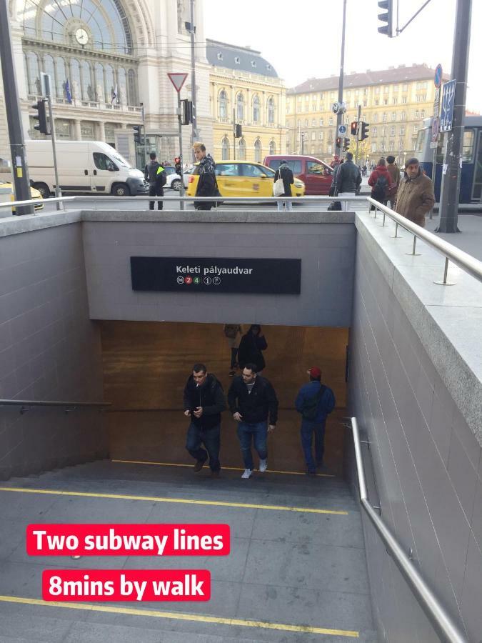 No. 11 Apartment With 2 Bathrooms Next To Railway Station Budapest Esterno foto